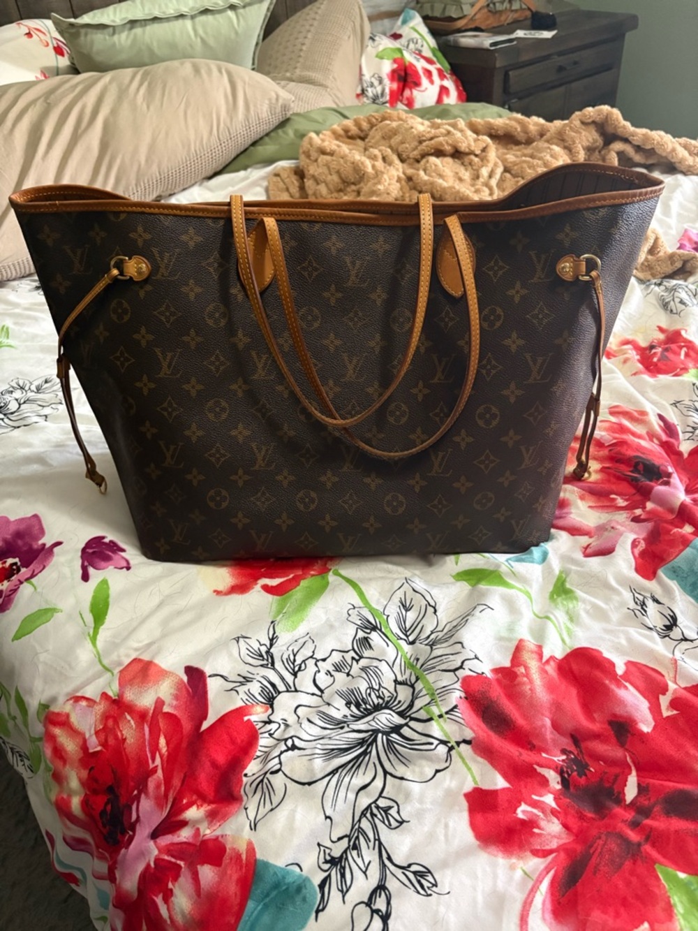 Louis Vuitton Monogram neverfull GM Tote Bag - Brown & Tan